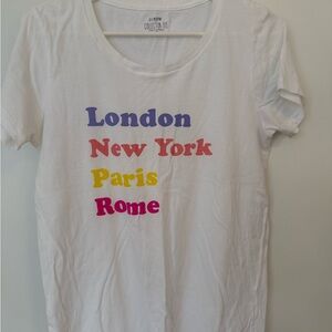 J.Crew White Collector Tee